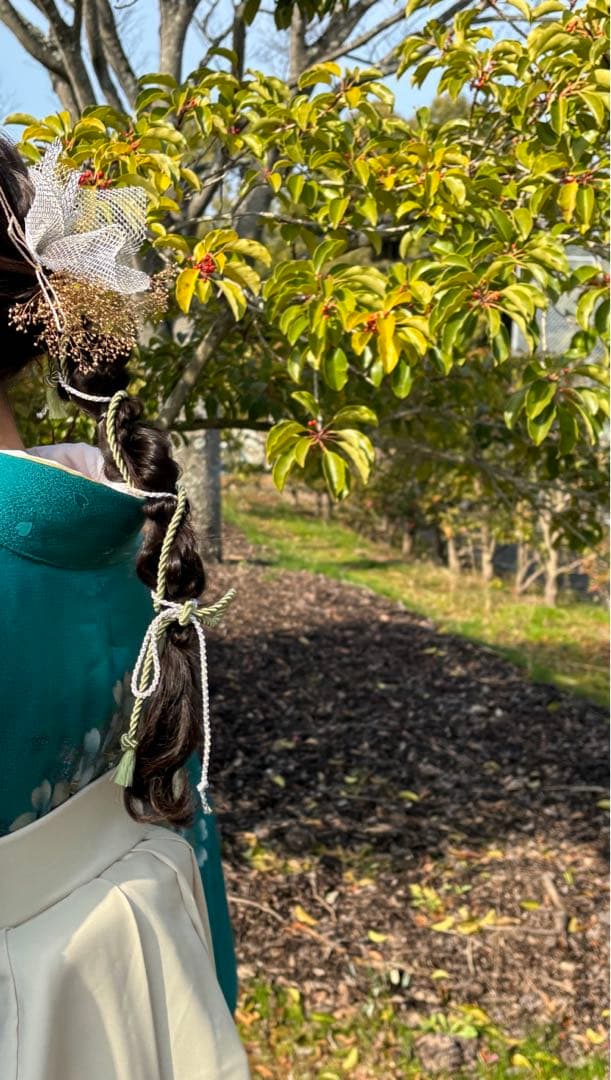 振袖フルセット袴のセット　成人式　帯揚げ帯締め　袋帯　重ね襟　草履バッグ　髪飾り