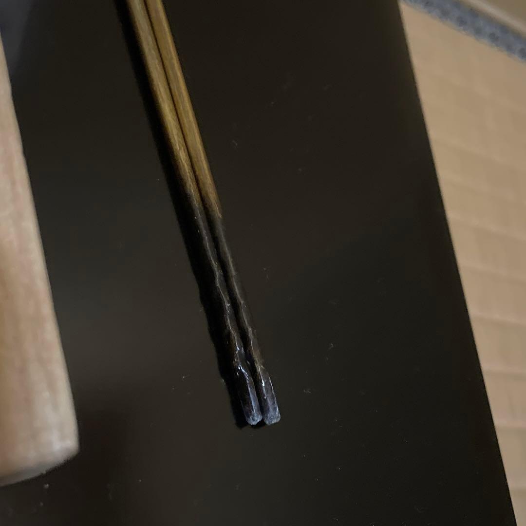 金工師　松華作　飾り火箸　飾火箸　茶道具　共箱