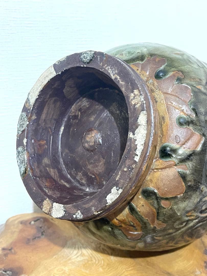 やちむん 琉球焼 壷屋焼 花瓶 花入れ 沖縄 焼き物 高さ44cm