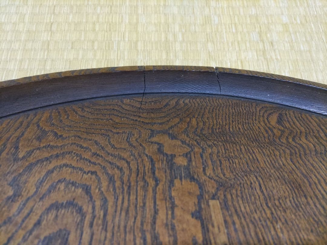 時代！　木地盆　大盆（57ｃｍ）　栓の木　酒器使いに