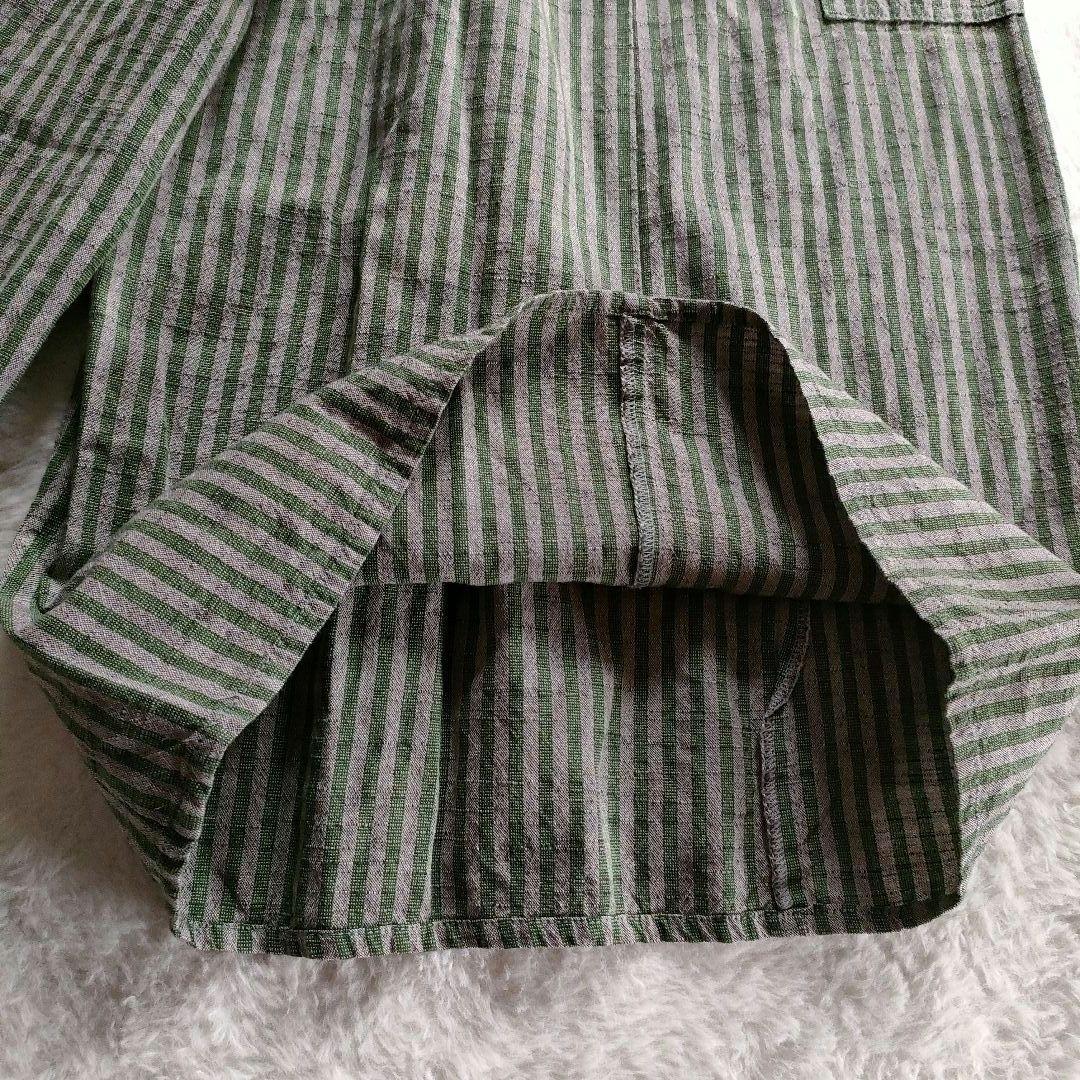 【✨極美品✨】ヤンマ産業◎会津木綿YAMMAキュロット ガウチョパンツ　棒縞