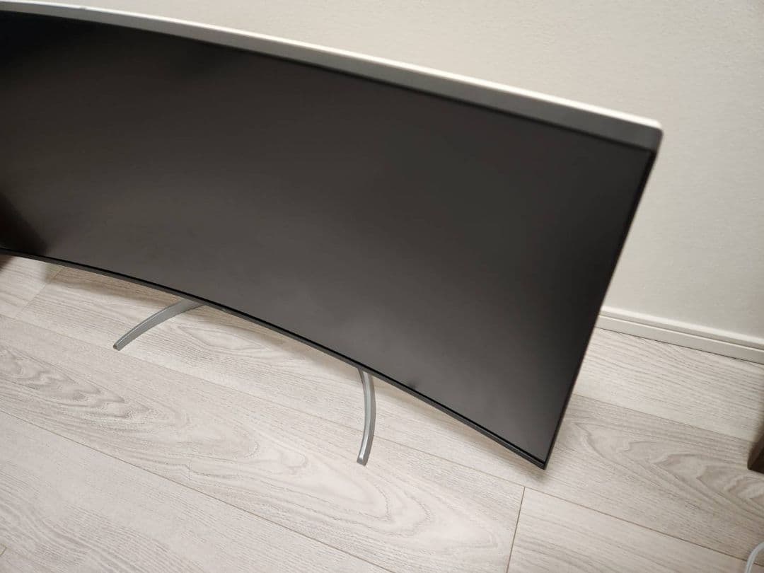 LG 37.5インチ高解像度(3840×1600)曲面型ウルトラワイドモニター