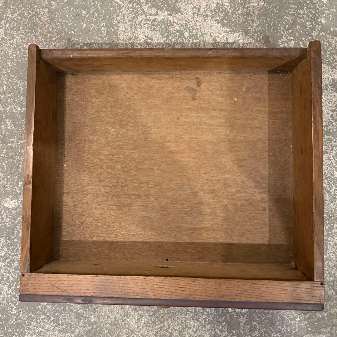 年末年始saleヴィンテージ　サイドテーブル　大理石天板　引き出し／扉収納付き