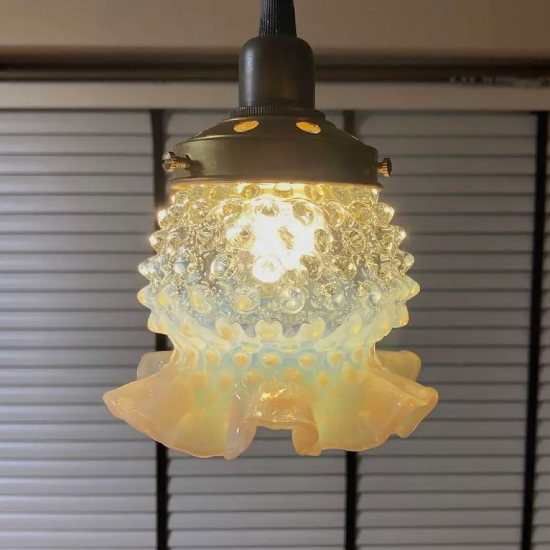 フェントン　ランプシェード　アンティーク　オパールセント