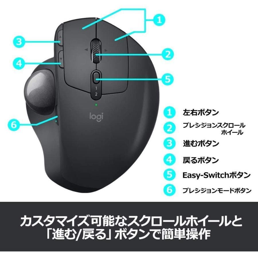 Logitech Mx Ergo Wireless マウス 中古B