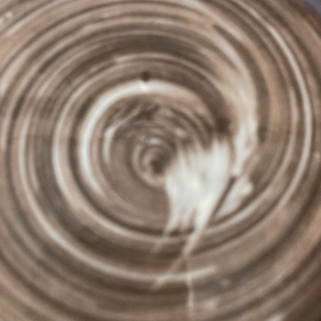 【横石臥牛】現川焼の伝統　重要無形文化財　十三代横石臥牛作　刷毛目雪持笹　鉢