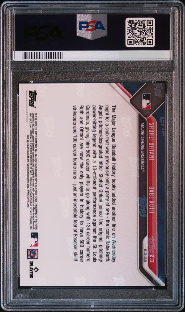 PSA10 鑑定済 Topps now MLB 大谷翔平 カード 233