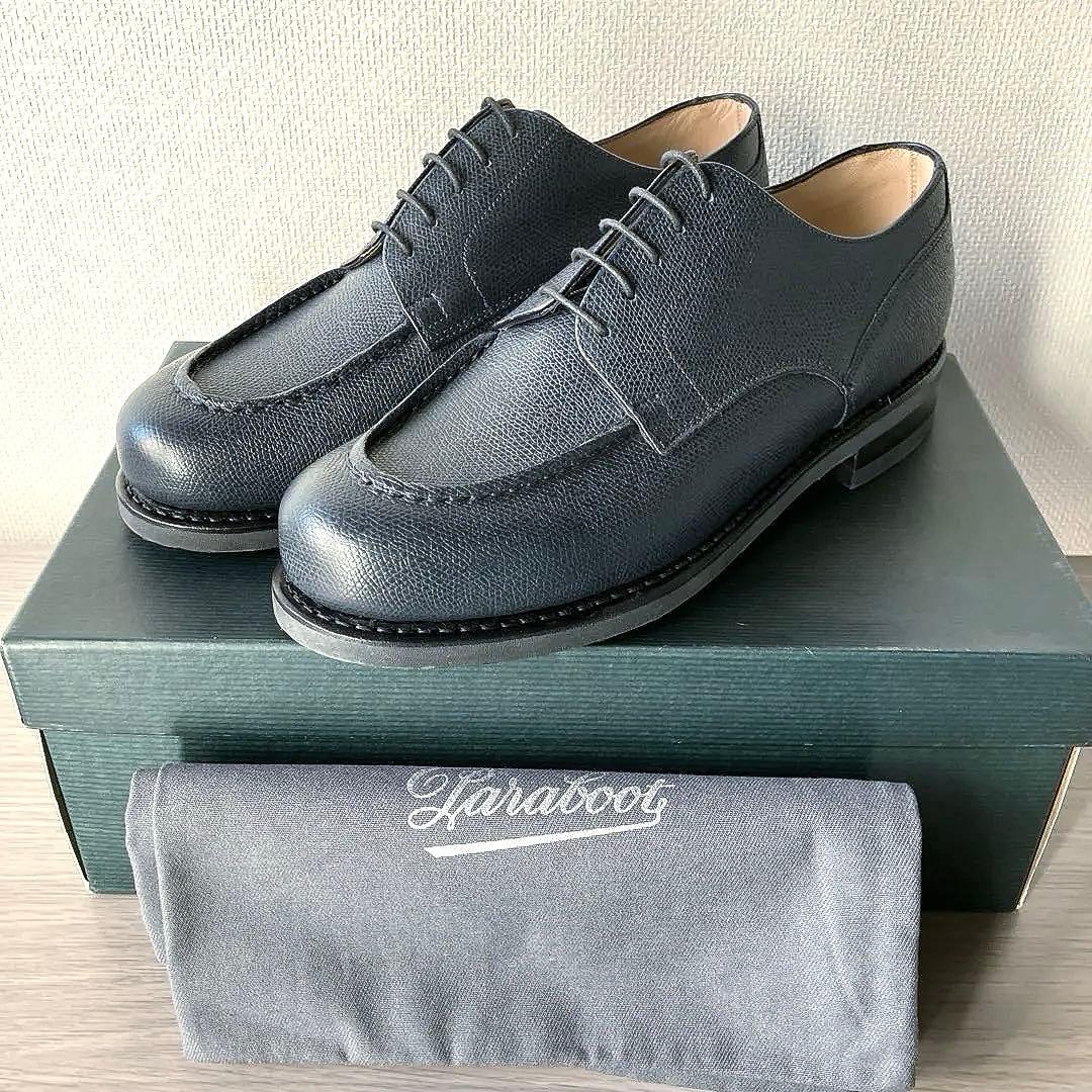 【未使用】パラブーツ シャンボード ネイビー グレインカーフ 7.5（26cm）