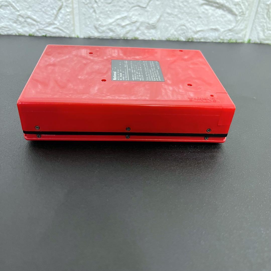 昭和レトロ 入手困難 ナショナル RX-S41 レッド カセットレコーダー 現状