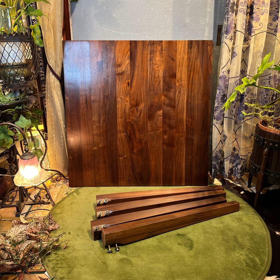 Sale 美品　ヴィンテージ ウォールナット無垢　コンパクト　ダイニングテーブル