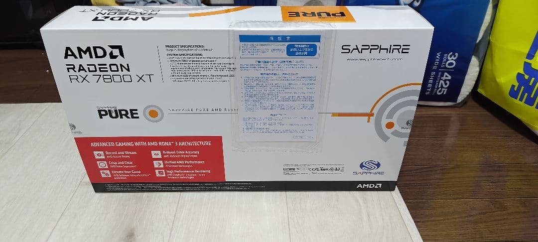 グラフィックボード・グラボ・ビデオカード Sapphire Radeon RX 7800 XT 16GB