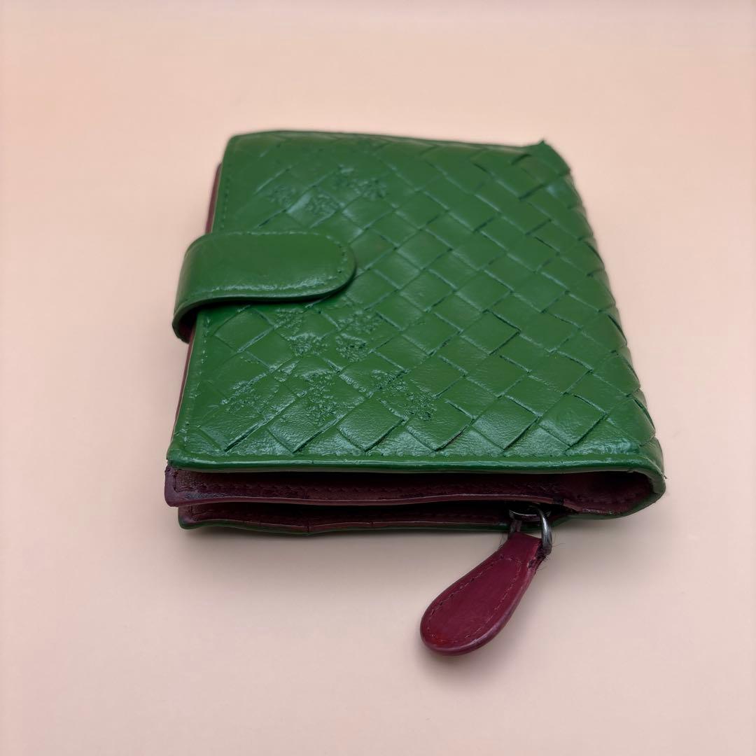 ◆正規品◆ボッティガヴェネタイントレチャート 二つ折りサイフとオマケケース