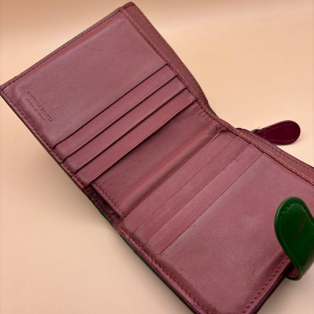 ◆正規品◆ボッティガヴェネタイントレチャート 二つ折りサイフとオマケケース