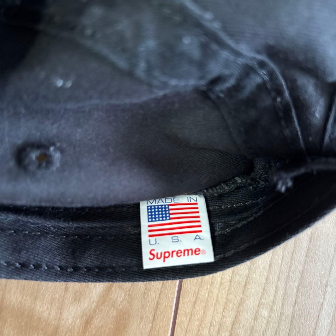 Supreme 黒 キャップ 調整可能