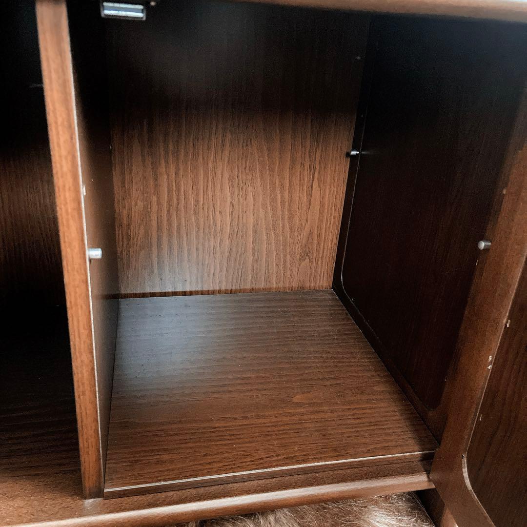 karimoku カリモク 電話台 コンセント付 キャビネット オールドカリモク