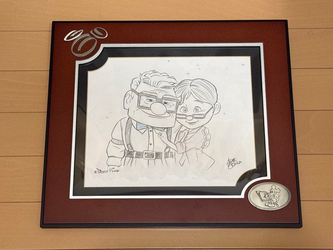 カールじいさんの空飛ぶ家 イラスト 額縁付き