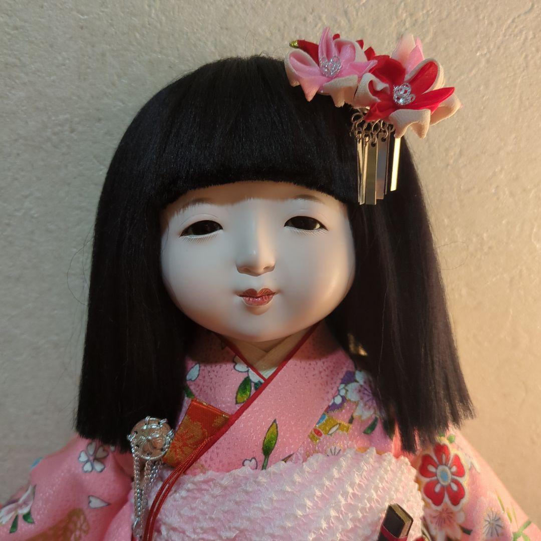 ●プレゼントい〜っぱい‼●新品未使用　味岡映水作　市松人形12号女の子正絹京友禅