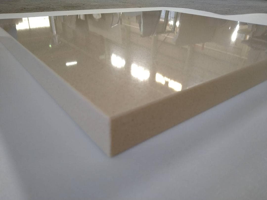 イタリア製大理石 『モカ』 オーディオボード●400×400×30●5面磨 2枚