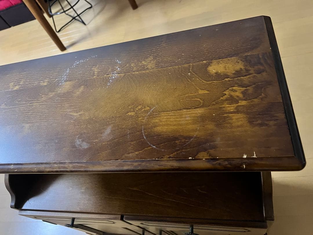 karimoku カリモク コロニアル 電話台 レトロ アンティーク　送料込み