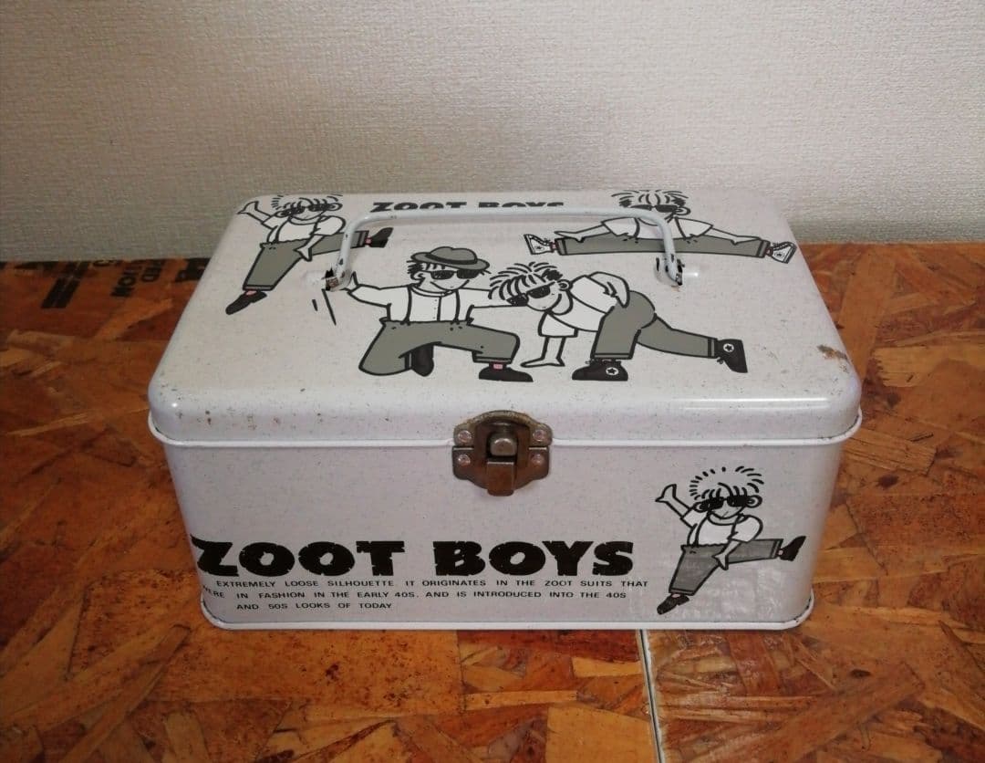 昭和レトロ　ファンシー　ZOOT BOYS　スチールボックス　超レア