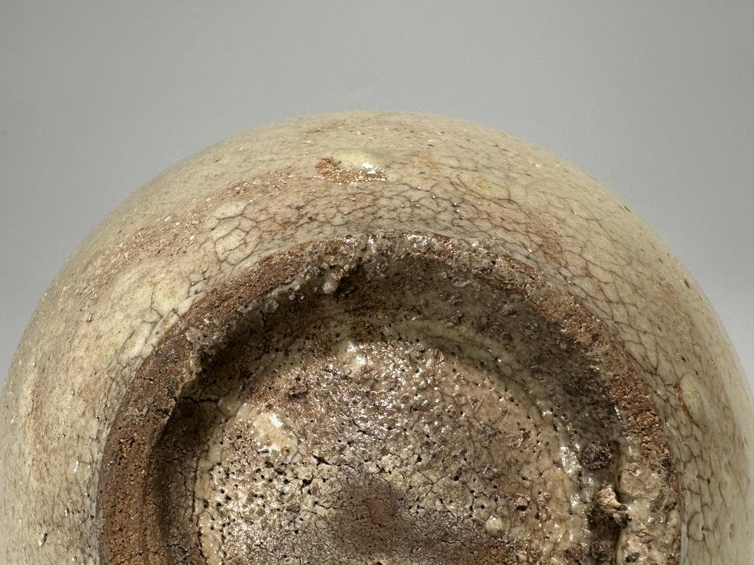 朝鮮古美術　李朝時代　茶道具　茶碗　白磁　貫入 時代　古物　韓国美術　旧蔵供箱