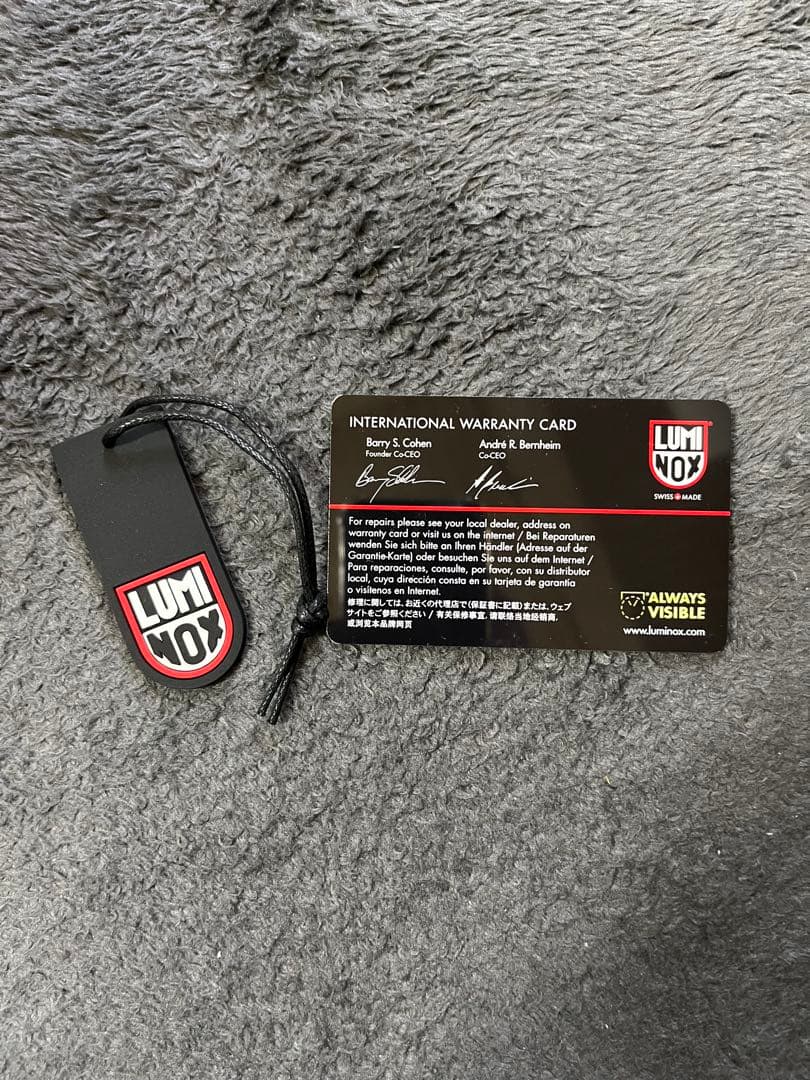 セイ　Luminox ラバーベルト時計 ブラック 200m防水