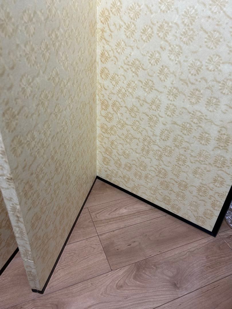 茶道具 水屋屏風 屏風 4枚折 間仕切