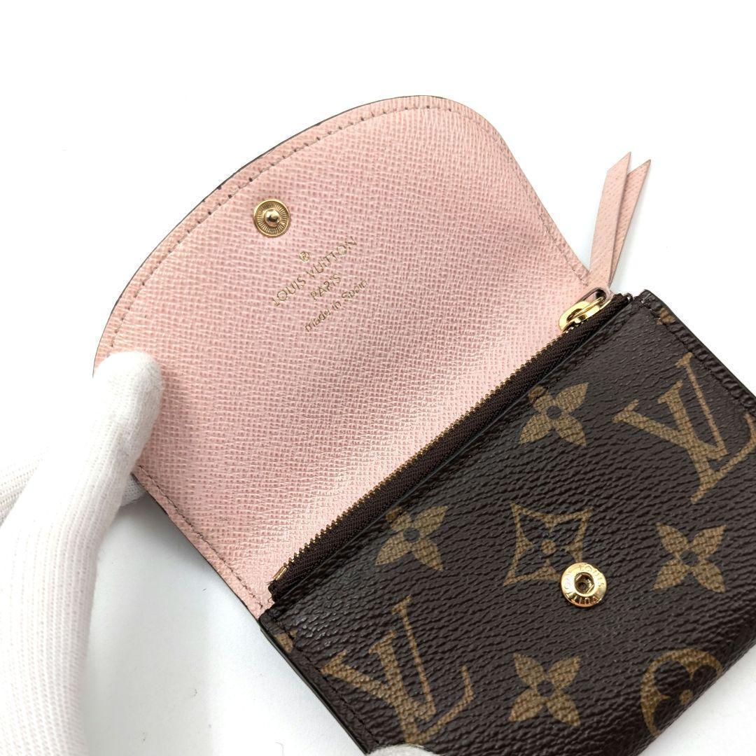 【美品】ルイヴィトン モノグラム ポルトモネ ロザリ ケース 財布