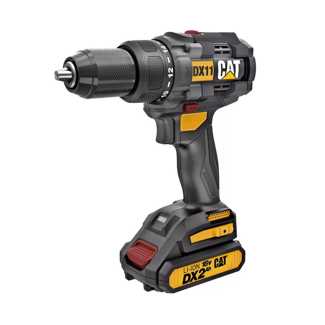 ば*ぁ様 CATERPILLAR 18Vドリルドライバーセット バッテリー2個付