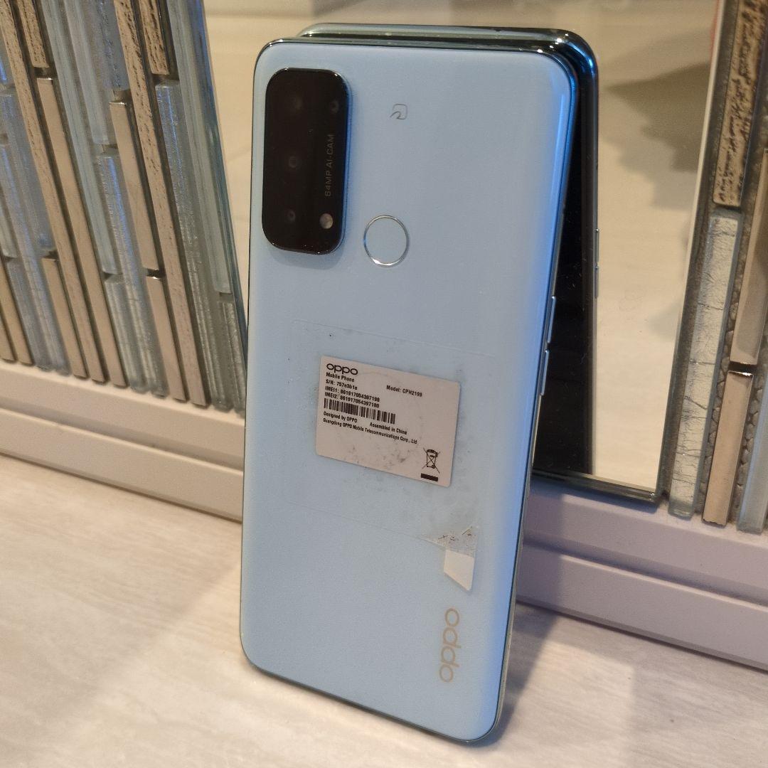 OPPO スマートフォン ライトブルー