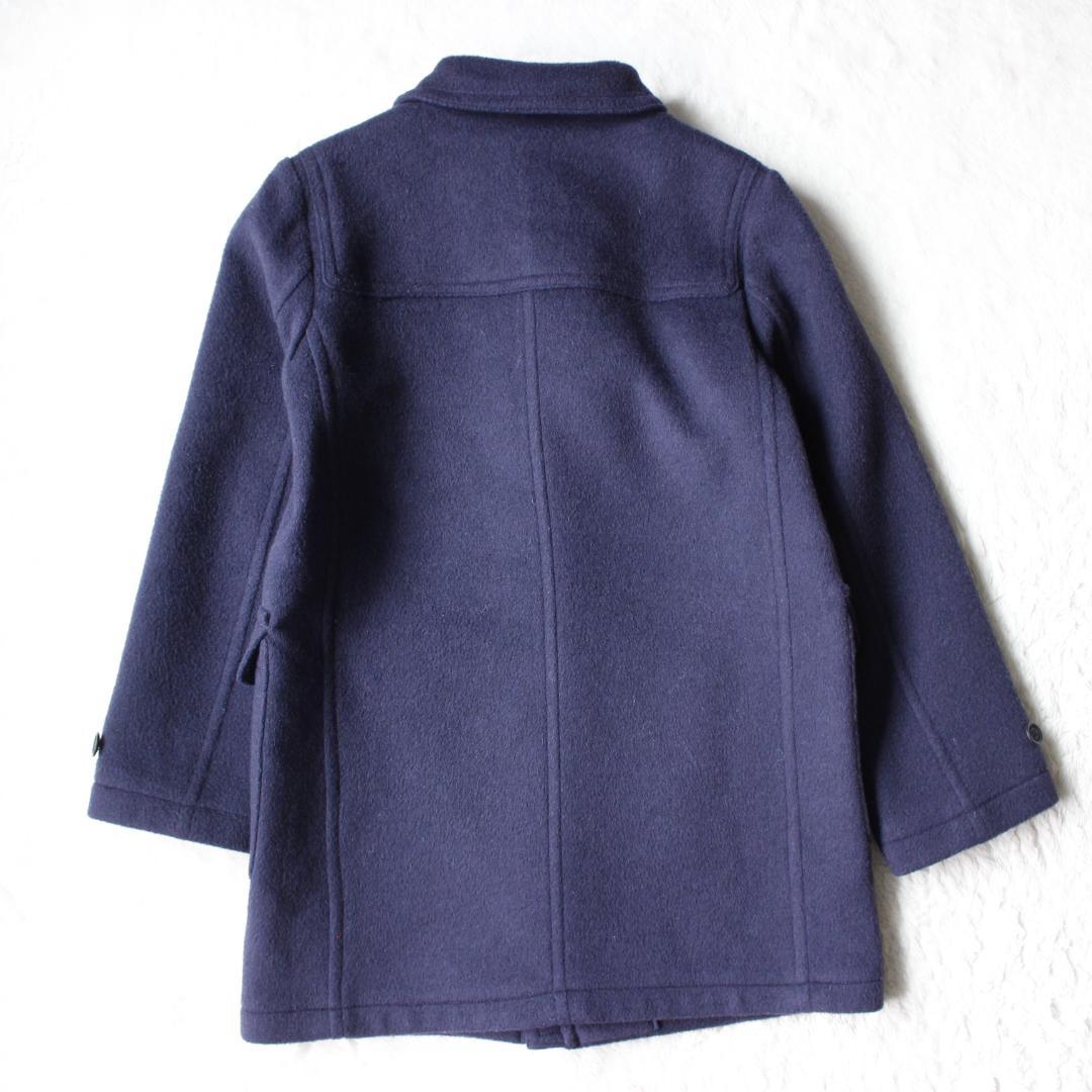 バーバリーチルドレン ダッフルコート 14Y ノバチェック フード ネイビー