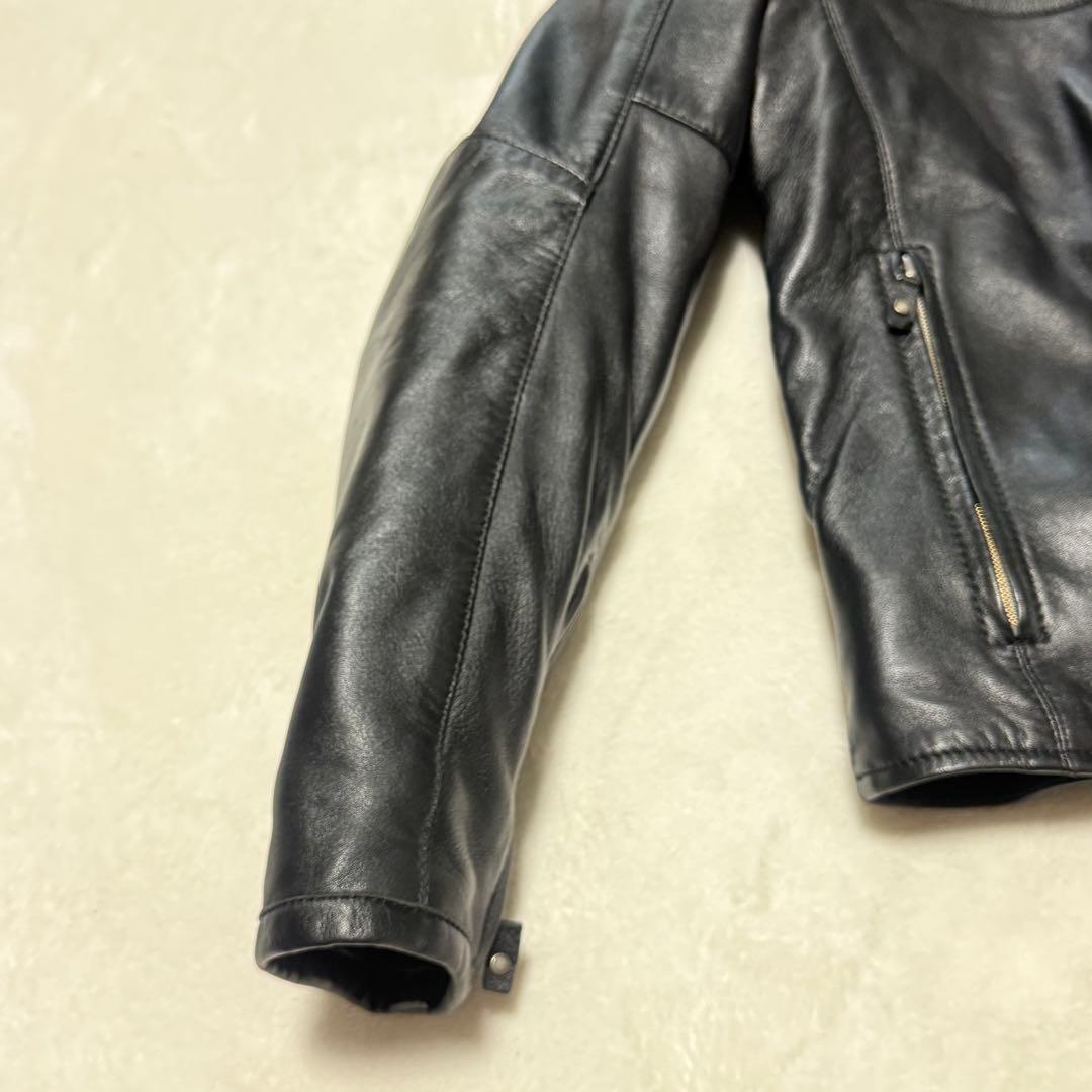 美品　SPIDI レザージャケット ライダース ブラック 黒 M