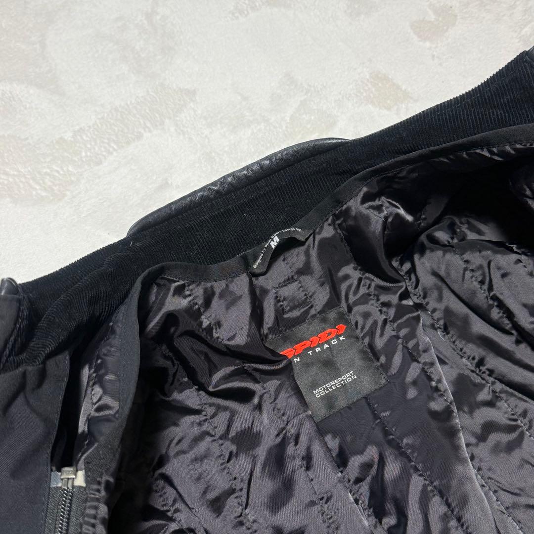 美品　SPIDI レザージャケット ライダース ブラック 黒 M