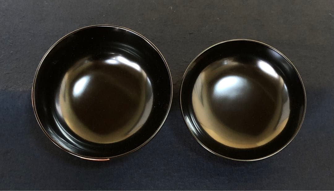 《レ》輪島塗 黒塗 蔦蒔絵 吸物椀5客 木製漆器 木箱　251119え4