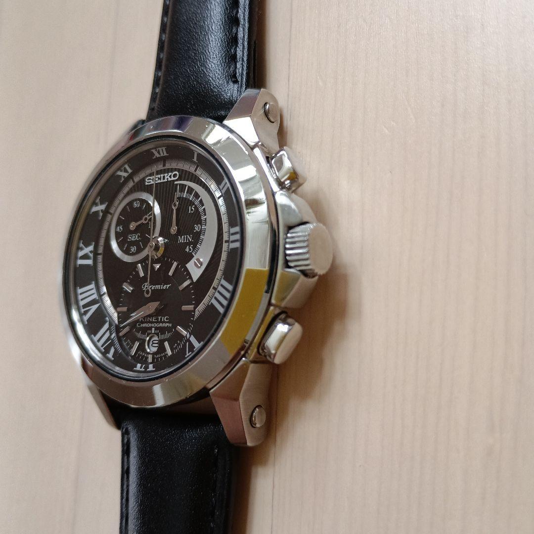 SEIKO Premier クロノグラフ 腕時計　二次電池交換済み
