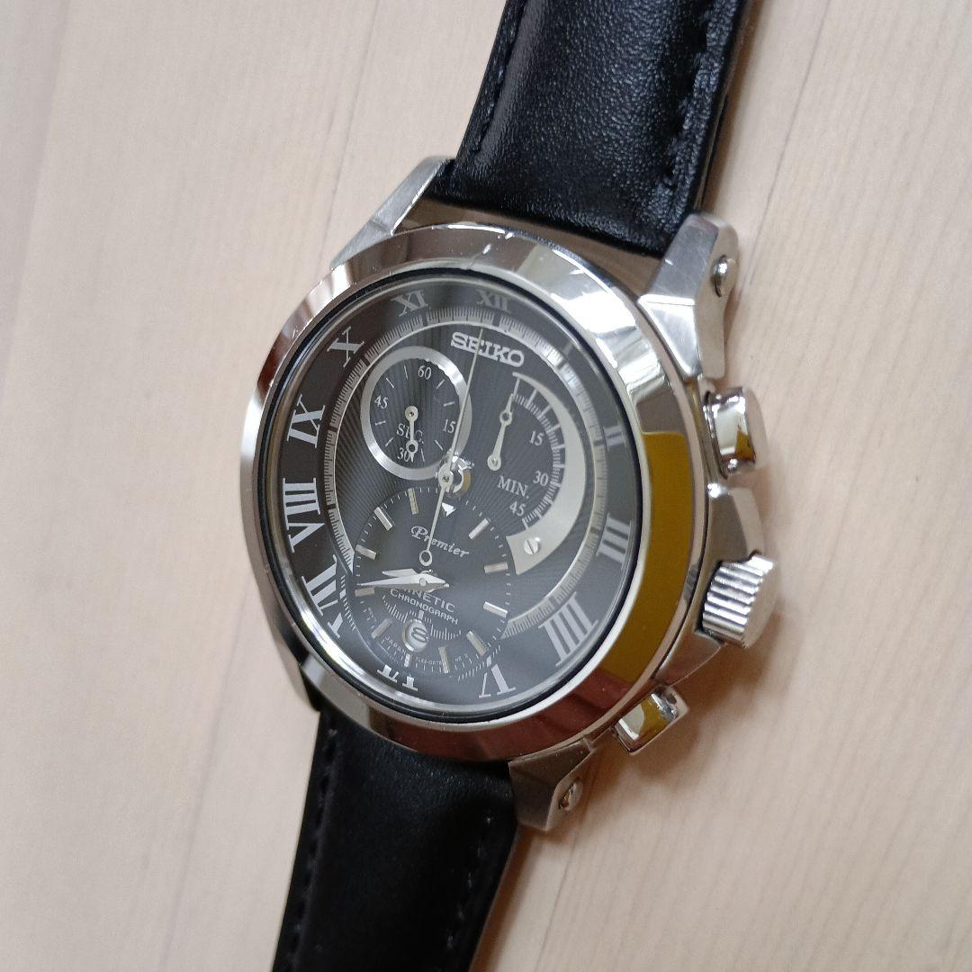 SEIKO Premier クロノグラフ 腕時計　二次電池交換済み