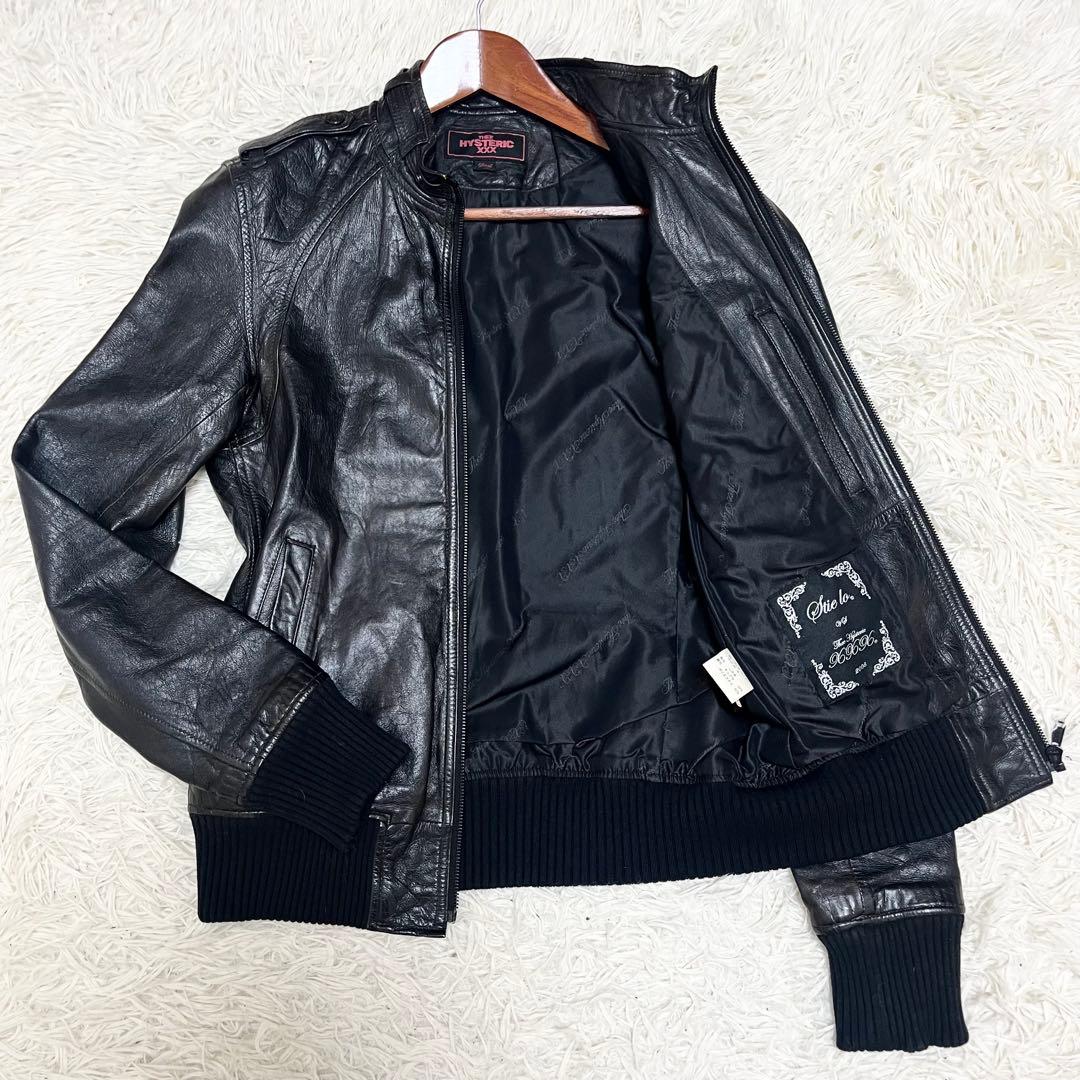 THEE HYSTERIC XXX 野口強 コラボ レザージャケット 山羊革 黒