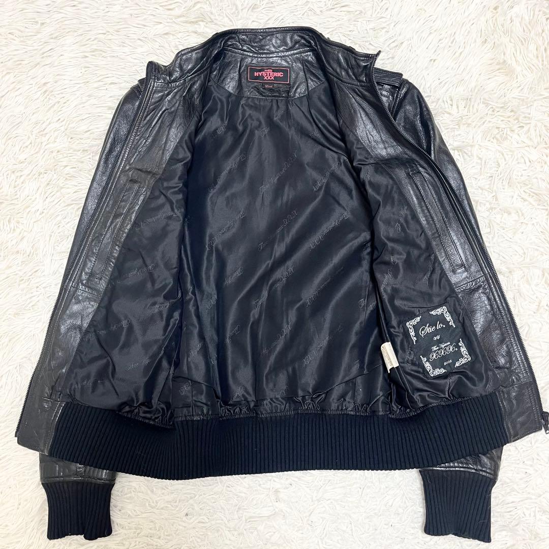 THEE HYSTERIC XXX 野口強 コラボ レザージャケット 山羊革 黒
