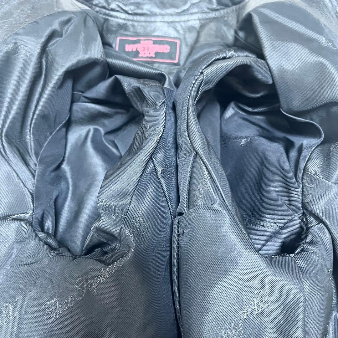 THEE HYSTERIC XXX 野口強 コラボ レザージャケット 山羊革 黒