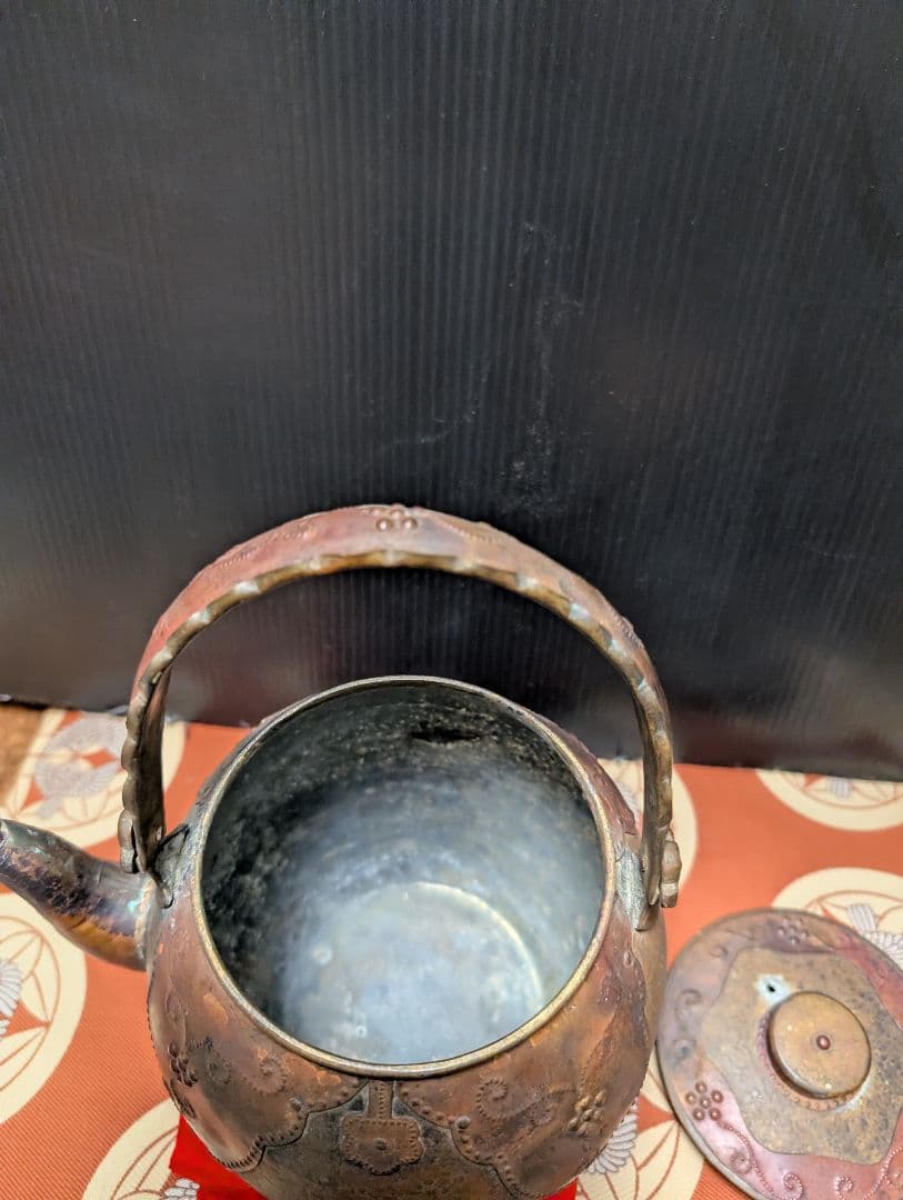 銅製装飾薬缶アンティック 約20cm貴重品