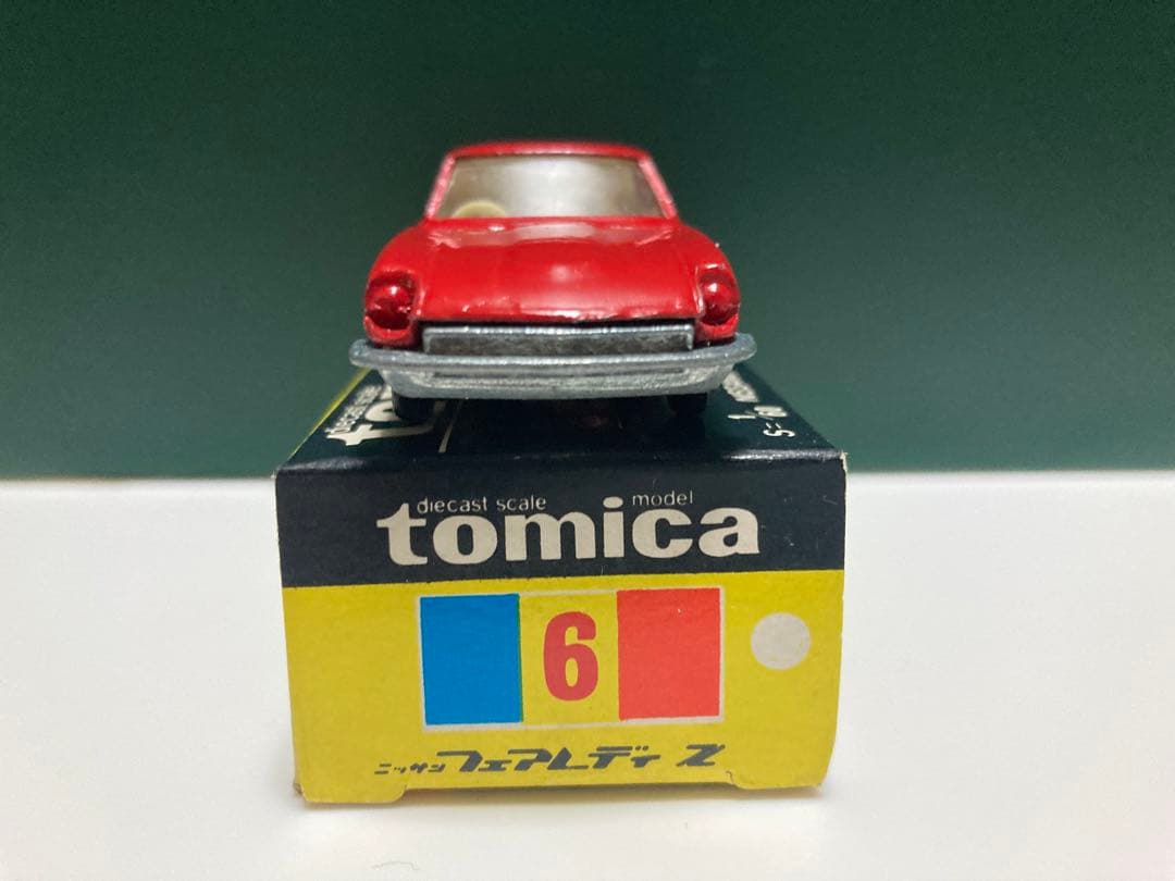 トミカ　No.6 黒箱　日本製　ニッサン　フェアレディZ432 赤　1Aホイール