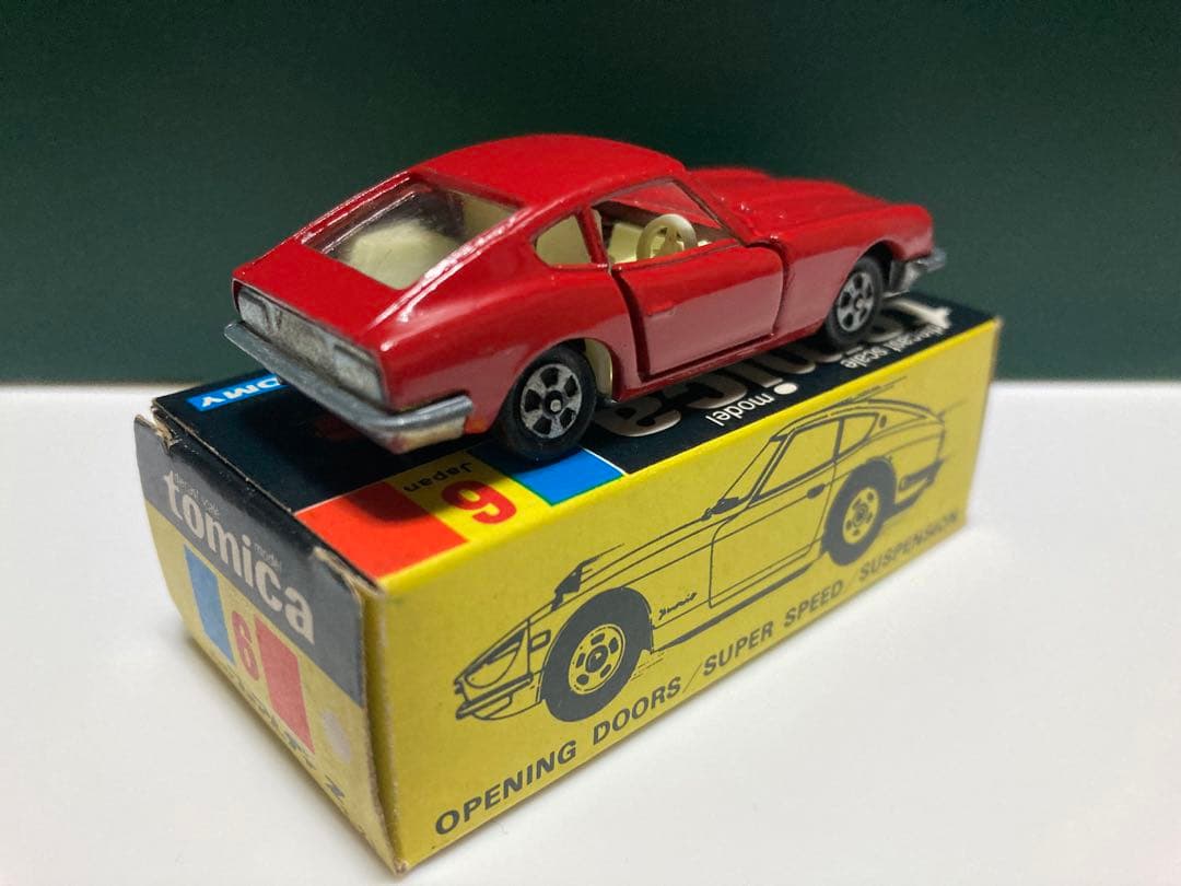 トミカ　No.6 黒箱　日本製　ニッサン　フェアレディZ432 赤　1Aホイール