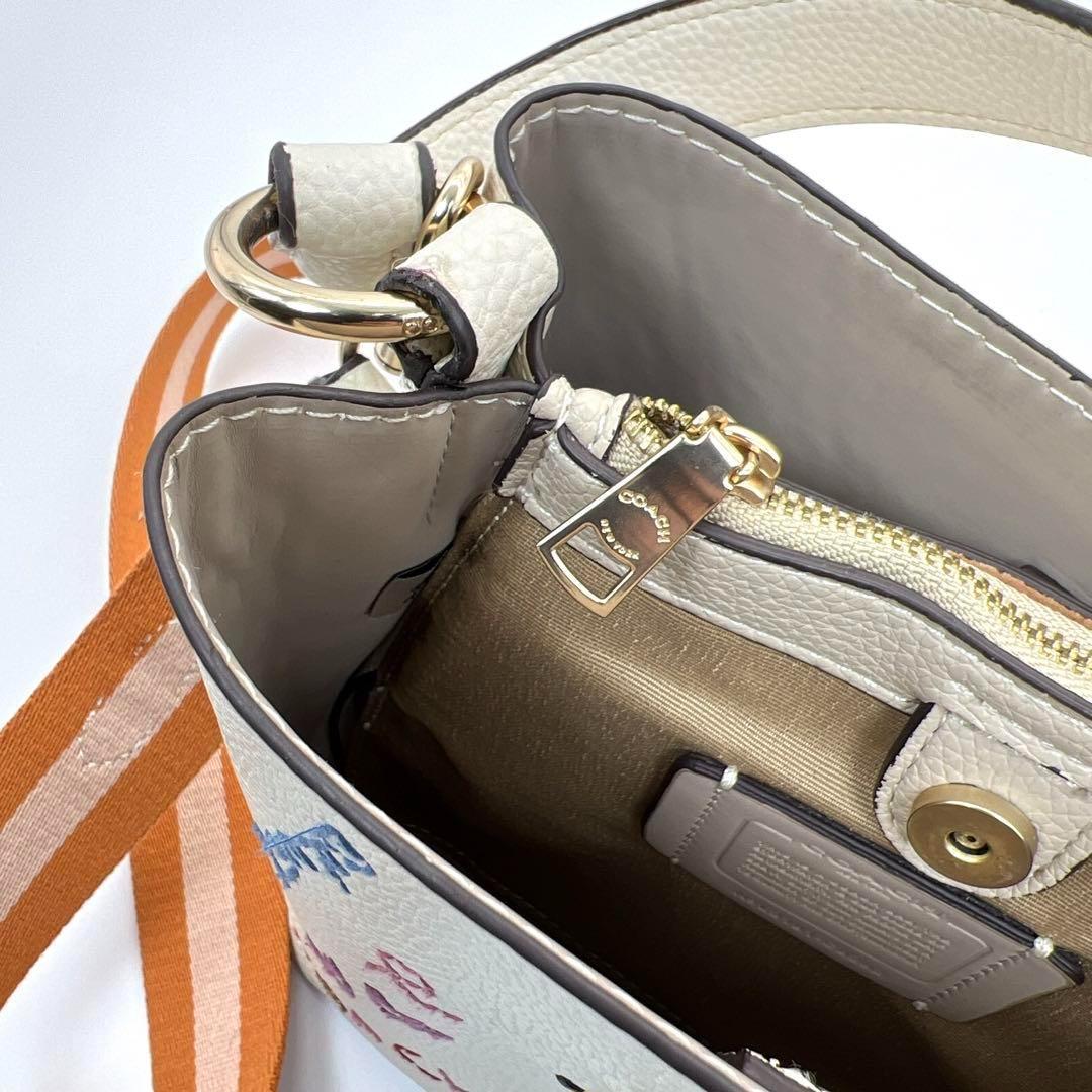 超美品 コーチ スモールタウン バケットバッグ ハンドバッグ ショルダーバッグ
