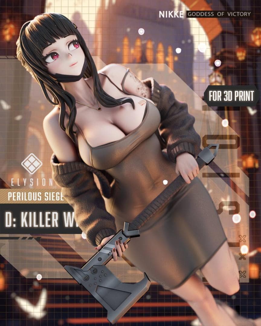1/7ガレージキット NIKKE D：キラーワイフ 未塗装未組立 勝利の女神ニケ