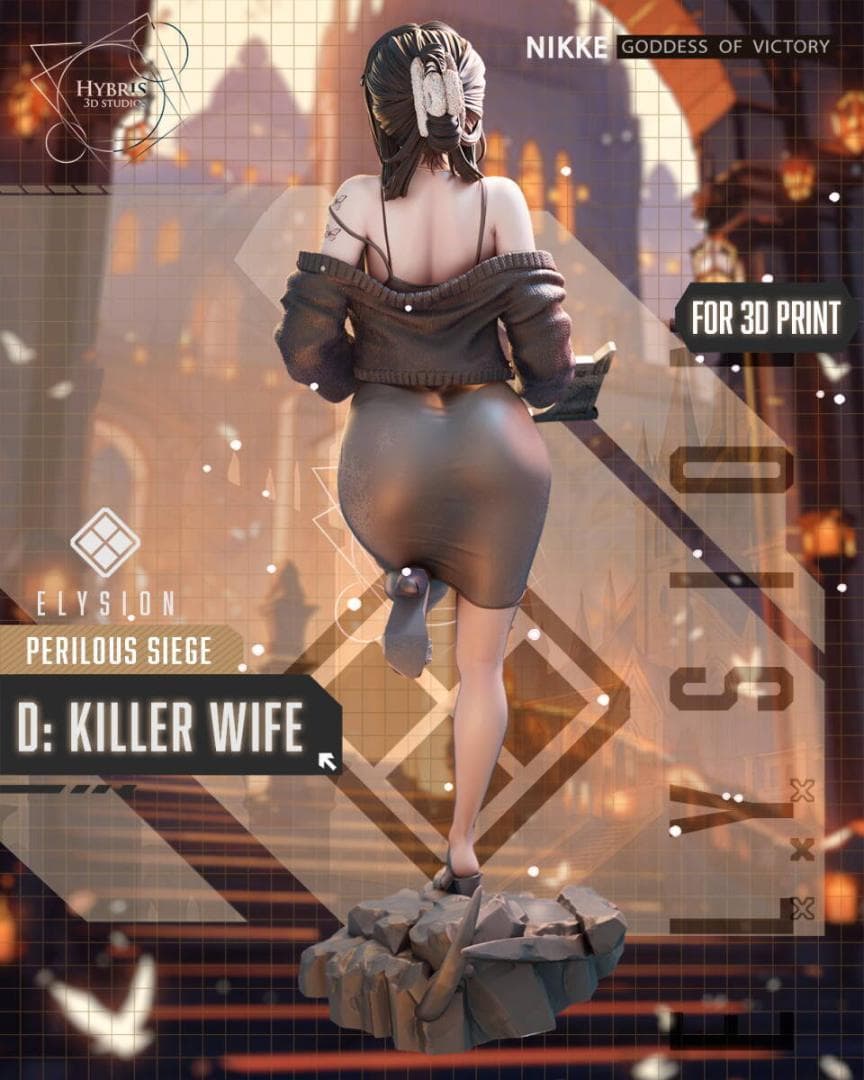 1/7ガレージキット NIKKE D：キラーワイフ 未塗装未組立 勝利の女神ニケ