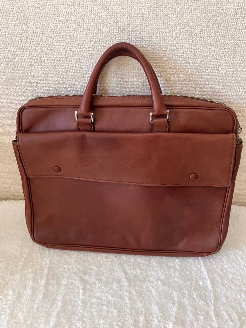 ポーター　吉田カバン　ブラウンレザー ビジネスバッグ ショルダーストラップ付き