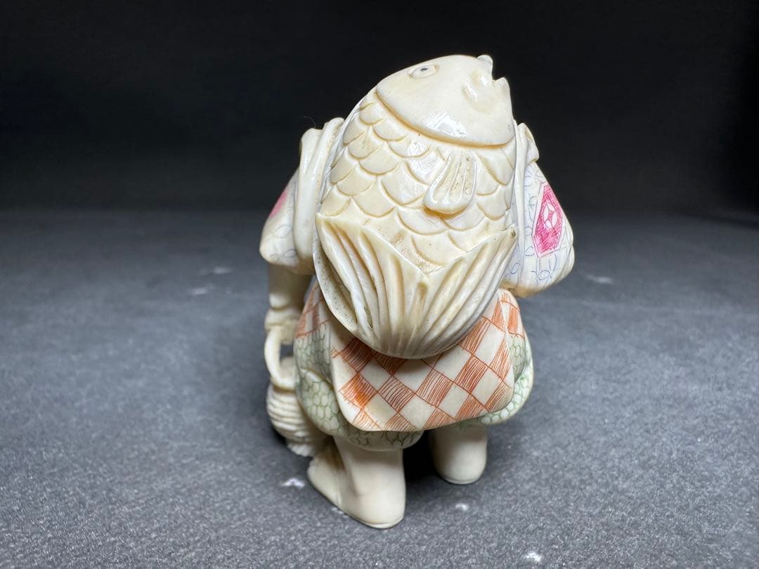 極上　七福神　置物　根付　印籠　天然素材　アンティーク　骨董　飾り物　古美術品