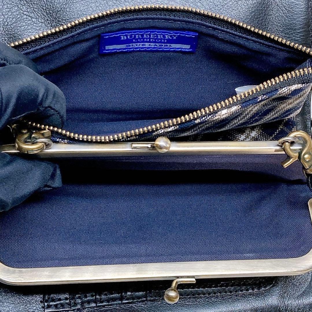 ✨美品✨バーバリーブルーレーベル ショルダーウォレット チェック ホースロゴ