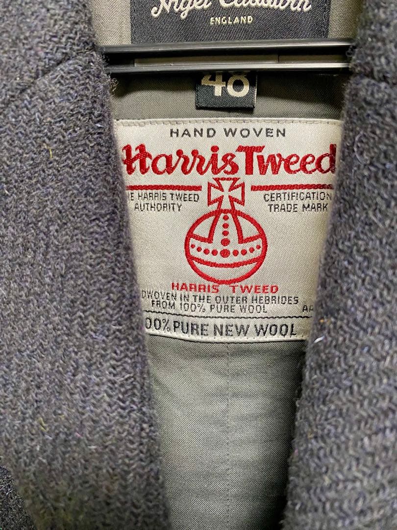 ナイジェルケーボンHarris Tweed 48 ネイビー