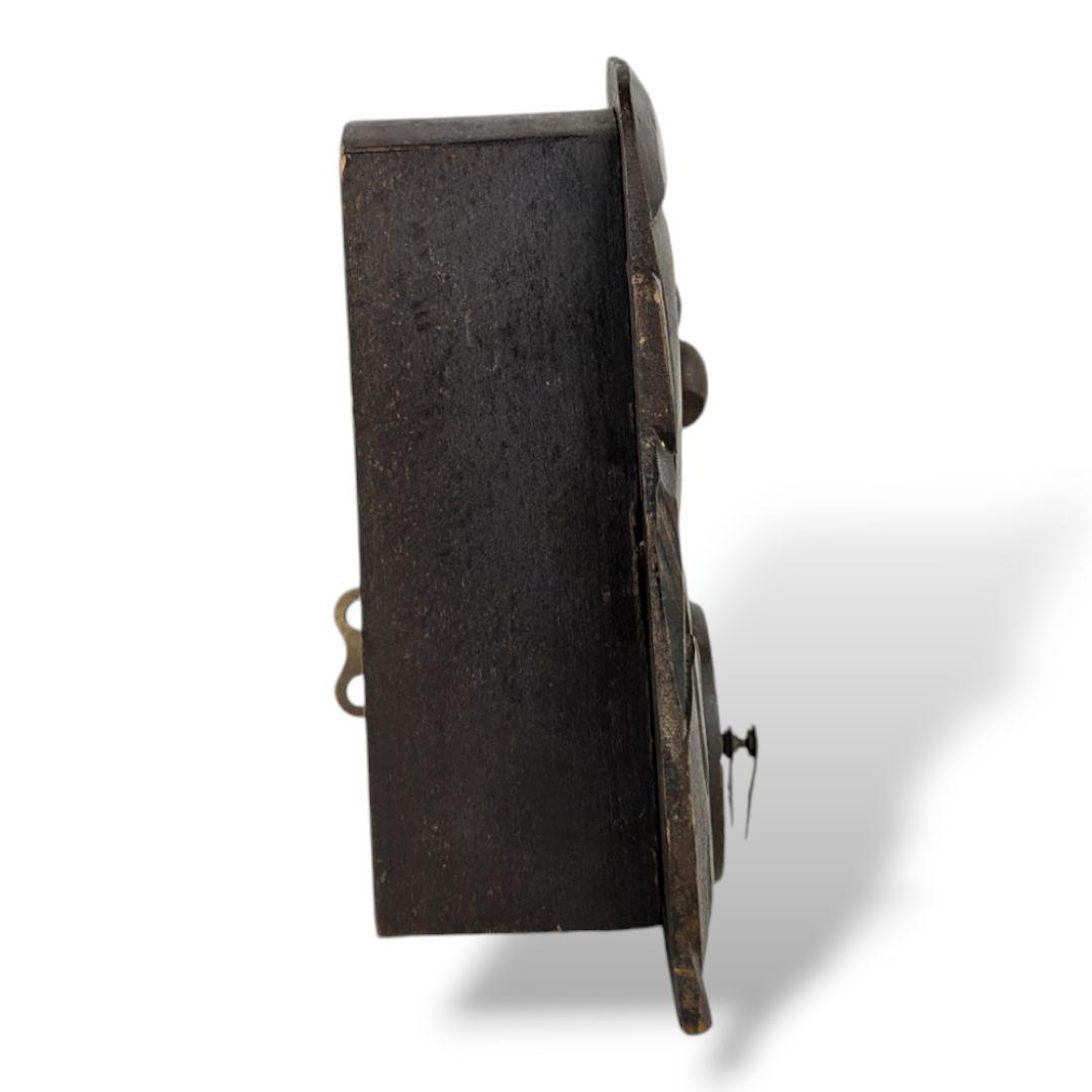 ドイツ製 おじさん 木彫 目玉時計 からくり時計 古時計 アンティーク 骨董品